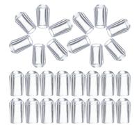 Generic 100 Tapas Protectoras de Extremo para Ganchos, Pvc Transparente Tonalidad Azul, 5 Mm de Diámetro, Paquete de 100 Unidades, Protector del Extremo del Gancho para Uso Industrial