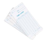 Generic 100 Tarjetas de Tiempo para Empleados, Diseño Duradero de Doble Cara para un Seguimiento Preciso del Tiempo en la Oficina y la Fábrica, 7,09 X 3,27 Pulgadas
