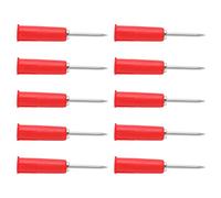 Generic 10pcs Sonda de Perforación de Alambre de Cable de Plátano para Pasadores de Aislamiento de Conversión Multímetro de 4 Mm (rojo)