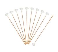 Generic 10x Limpiadores de Oídos de Plumas de para Adultos Y Niños. Limpiador de Oídos. Cuchara Limpiadora de Oídos. Herramienta para Limpiar Los Oídos, Hilo Blanco S