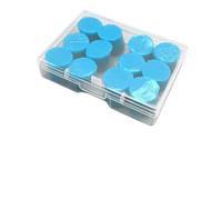 Generic 12 Tapones para los Oídos Portátiles, Tapones para los Oídos de Arcilla Especial Suave con Reducción de Ruido para Dormir, Nadar, Viajar, 0,8 Cm de Diámetro (BLUE)