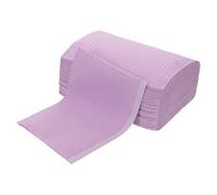 Generic 125 piezas Estera Desechable para Tatuajes y Manicura Almohadilla Absorbente Cubierta de Mesa Higiénica y Cómoda Color Púrpura para Salones y Arte de Pestañas