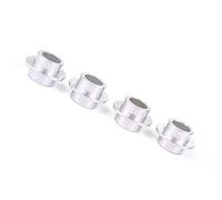 Generic 15 Piezas Espaciadores de Rodamientos de Patines Bujes de Repuesto Duraderos de Acero Inoxidable de para Piezas de Patinaje de Ruedas de Patín Plata 8 Mm X 17,5 Mm