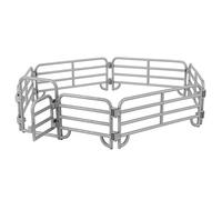 Generic 16 Piezas de Accesorios para Casas de Juegos para Niños, Juego de Juguetes para Valla de Granja DIY con Puerta y Barandilla para el Aprendizaje y el Desarrollo del Cerebro, Plástico ABS