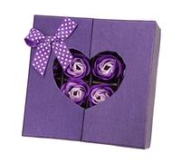 Generic 16 Piezas de de Flores en Forma Elegante Púrpura Floral Perfumado Ornamental Planta Decorativa Juego de para Baño Decoración del Hogar Regalo San Valentín Navidad