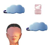 Generic 2 antifaz Cloud Sleep que envía 10 tapones silenciosos, intensidad opaca, estéreo, cómoda pareja (azul 2 para 10 tapones para los oídos), mezclado