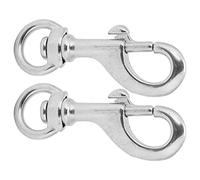 Generic 2 Ganchos de Presión de Acero Inoxidable 316 de 3.150 in, Clip de Buceo Giratorio de 360° para Cuerdas, Cables, Cadenas, Equipos Marinos, Al Aire y Deportivos
