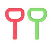 Generic 2 Juguetes para Masticar de Mano, Juguetes Sensoriales de Silicona para Aliviar las Encías del bebé, con Múltiples Superficies de Masticación para Niños Autistas TDAH SPD