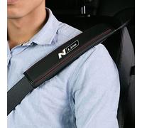GÉNERIC 2 Pcs Coche Almohadillas para Cinturón de Seguridad, para Hyundai N Line Nlinetucson Kona Sonata Genesis Solaris Veloster i10 i30 i20 i40 iX35 Asiento Cinturón Proteccion Cubiertas,A