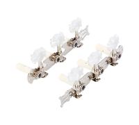 Generic 2 Perillas de Afinación de Guitarra, Clavijas de Repuesto para Instrumentos Acústicos Clásicos, Plata