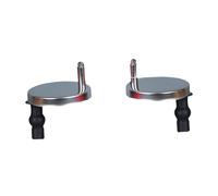 Generic 2 Piezas Bisagras para Asiento de Inodoro Kit Universal de Tornillos con Tuercas de Goma Fijación Superior Accesorios Metálicos para Instalación en Ho, 60mm