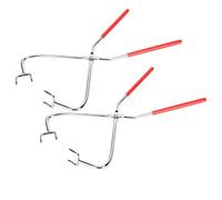 Generic 2 Pinzas de Inmersión para Cerámica, Alicates Esmaltados de Acero Inoxidable, Herramienta con de Goma para Escultura de Arcilla y Acristalamiento de Cerámica, Ideal para Artesanía de