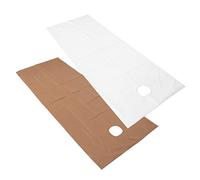Generic 2 Sábanas Desechables, Suaves, Impermeables, para Camas de Masaje de Salón de Belleza, Fibra de Poliéster, 78,7 X 30 Pulgadas (Blanca + marrón oscura)