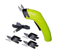 Generic 2 Tijeras Eléctricas con de Tela Recargable Herramienta Costura Artesanía Carpeta Mango Antideslizante Y Ligero Adecuado para Regalo Manualid, Cabeza de aleación 4, Individual