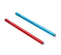 Generic 2 Uds Bolígrafos Stylus de Respuesta Rápida Amplia Compatibilidad Lápiz de Pantalla Táctil para Tableta 8 Colores Aleación de Aluminio (Rojo/Cesta)