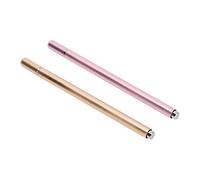 Generic 2 Uds Bolígrafos Stylus de Respuesta Rápida Amplia Compatibilidad Lápiz de Pantalla Táctil para Tableta 8 Colores Aleación de Aluminio (Oro/Rosa)