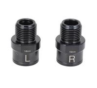 Generic 2 Uds Extensor de Pedal de Bicicleta Eje de Extensión de Aleación de Ti de 16mm para Bicicletas de Montaña Bicicletas de Carretera Negro para una Fácil Instalación