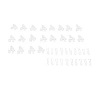 Generic 20 Juegos de Bocinas de Control Ajustables de 4 Orificios Kit de Horquilla KT Ángulo de Timón Fuerte Aplicabilidad para Aviones RC de ala Fija, Bocinas de Control Adecuadas para Aviones