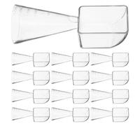 Generic 20 Piezas Cuchara para ajustar la película recogedor de fórmula medir cucharas para hornear Transparent