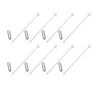 Generic 20 Piezas de Alfileres Largos de Cobre Plateado 70 MM para Broches DIY Accesorios Creativos para Pendientes y Manualidades Adecuado para Bisutería y Decoración Personalizada