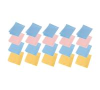 Generic 20 Piezas Paños de Limpieza de Microfibra para Instrumentos Musicales Trapos Multipropósito para Guitarra y Piano Colores Aleatorios sin Pelusas ni Rayas Alta Color Aleatorio