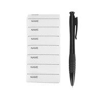 Generic 200 Uds. Etiqueta de Nombre de Ropa Personalizada Tejida Blanca, Duradera y Práctica para Guarderías, sin Cortes, para Ropa de Bebés