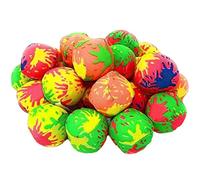 Generic 24 Piezas de 5 Cm Bola de Agua Splash Neon Neon Bola de Tela Reutilizable Juguetes de Billar Juego de Billar Fun Beach Balls (Cangrejo Haciendo Burbujas (con un soplador)