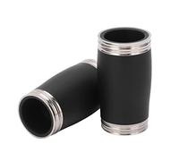 Generic 2PCS Barril de Clarinete Accesorios de Repuesto de Tubo de Tono Agudo Bb de Alta Calidad para Mejorar el Enfoque del Tono y la Entonación para Músicos Metal + Plástico de Ingeniería Negro +
