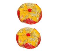 Generic 2piezas Cojín De De Almohadilla Tibetana Para Tazón De Protector De De Decoración Artística y Esencial Para Practicantes De Budismo