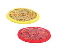Generic 2piezas Cojines De Almohadillas Para Cuencos Cantores De Hechas Mano Nepal Diseño Rojo y