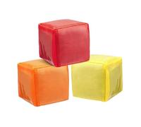 Generic 3 Dados de Espuma con Bolsillos para, Bloques de Imágenes de 9,9 Cm (3,9 Pulgadas), Cubos de Instrucción Diferenciada para El