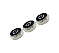 Generic 3 tapas superiores para válvulas de trompeta, tapas de pistón, componentes profesionales, piezas de reparación resistentes para trompetas de bolsillo.