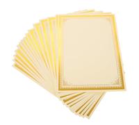 Generic 30 Hojas Papel A4 250 G Lámina Dorada, Papel Cartulina Blanco para Imprimir Logros y Graduación, Compatible Impresoras Tinta y Láser, Adecuado Premios Escolares y Oficina