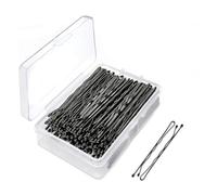 Generic 300 Piezas Negro Horquillas, Pasadores de Cabello para Mujeres Niñas, Clips de Cabello Invisibles en Forma Ola al por Mayor con Caja Almacenamiento, Horquillas Sin Dolor para Todo Tipo Cabello