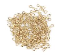 Generic 300PCS Ojos de Alambre de Pesca de Carpa - Cables de Tornillo de Plomo de Aleación de Acero y Accesorios de Aparejos de Bucles de Molde (S)