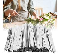 Generic 3200PCS Bridas de PET No Tóxicas para Sellar Bolsas de Dulces Bolsa para Hornear Pasteles Corbata Dorada 10 Cm (10cm/3200 piezas)