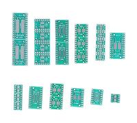 Generic 35 Piezas Placa Prototipo PCB SMT a DIP Adaptador Placa Convertidor Componentes de Control Industrial para Kits electrónicos. Múltiples tipos: 8P/10P/14P/16P/20P/24P/28P