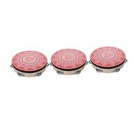 Generic 3piezas Tambourine De Madera De Instrumento Musical De Percusión Para y Diseño De Para y Colaboraciones Artísticas