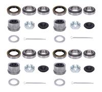 Generic 4 Conjuntos 3500Lb Kits de Cojinete de Eje de Remolque del Bote, L68149 L444649 Kits de Rodamiento, 1.719" Sellos de Grasa, Arandelas y Pasadores de