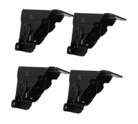 Generic 4 Piezas Bisagras Plegables de Metal para Muebles con Bloqueo Automático Acabado Cobre Negro Soporte para Patas de Mesa y Banco Preciso y Seguridad Compactos