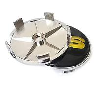 GÉNERIC 4 Piezas Centre Tapacubos Coche Rueda Tapas Centrales, para BBS 56MM 60MM 65MM 68MM Accesorios,68mm-Black-Gold