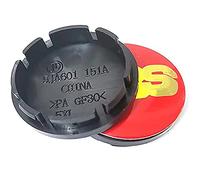 GÉNERIC 4 Piezas Centre Tapacubos Coche Rueda Tapas Centrales, para BBS 56MM 60MM 65MM 68MM Accesorios,56mm-Red-Gold