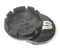 GÉNERIC 4 Piezas Centre Tapacubos Coche Rueda Tapas Centrales, para BBS 56MM 60MM 65MM 68MM Accesorios,56mm-Black-Silver-A