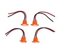 Generic 4 piezas de interfaz de carga de batería de 3 pines de plástico con cubierta para coches eléctricos