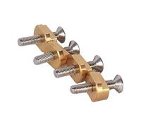 Generic 4 Piezas Hydrofoil Montaje Tuerca T Surfboard Tornillos Latón Reemplazo Deslizante Adecuado para Conectar Hidrofóil a Tablas de Surf Paddle Y Kitesurf, M6 con tornillo
