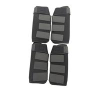 Generic 4 Uds Botas de Caballo Protectores de Piernas Ajustables Cómodos Neopreno Reutilizables Transpirables Protectores de Caballos Conjunto de Equipo de Pi, Negro, s