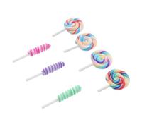 Generic 40 Piezas de Dijes Colgantes de Piruleta de Resina en Varios Colores, Ligeros y Obsequios para Manualidades y Decoración de Cumpleaños
