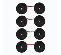 Generic 4pcs Calculadora Cinta Bobina Gemela de Tinta Roja Reemplazo Negro para la Impresión de la Máquina de Escribir 2196bl El 1197piii, Impacto de la Impresora de la Matriz de Puntos de Impacto
