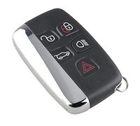Generic 5 Botones Negro Apto para Smart Car Remote Key Fob Case Cover Shell Apto para Land para Rover Protección Duradera 2010-2016 LR4 Range para Rover Sport Hecho de Material ABS