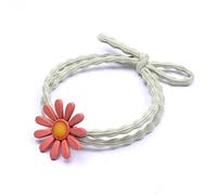 Generic 5 Lazos para el Pelo de Margaritas, Bonito Soporte para de Caballo, Alta Elasticidad, Alta Aplicabilidad para Cabello Liso, Cabello Rizado, para Niños, Niñas, Mujeres (ORANGE)